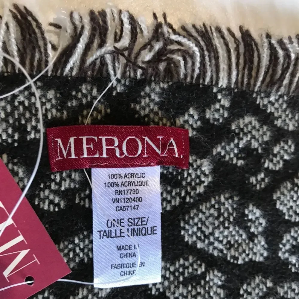 Merona Large Oversized Animal Print Leopard Scarf Wrap NWT